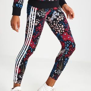 Adidas leggings rare floral print